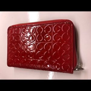 Coach Red Embossed Day Planner Agenda